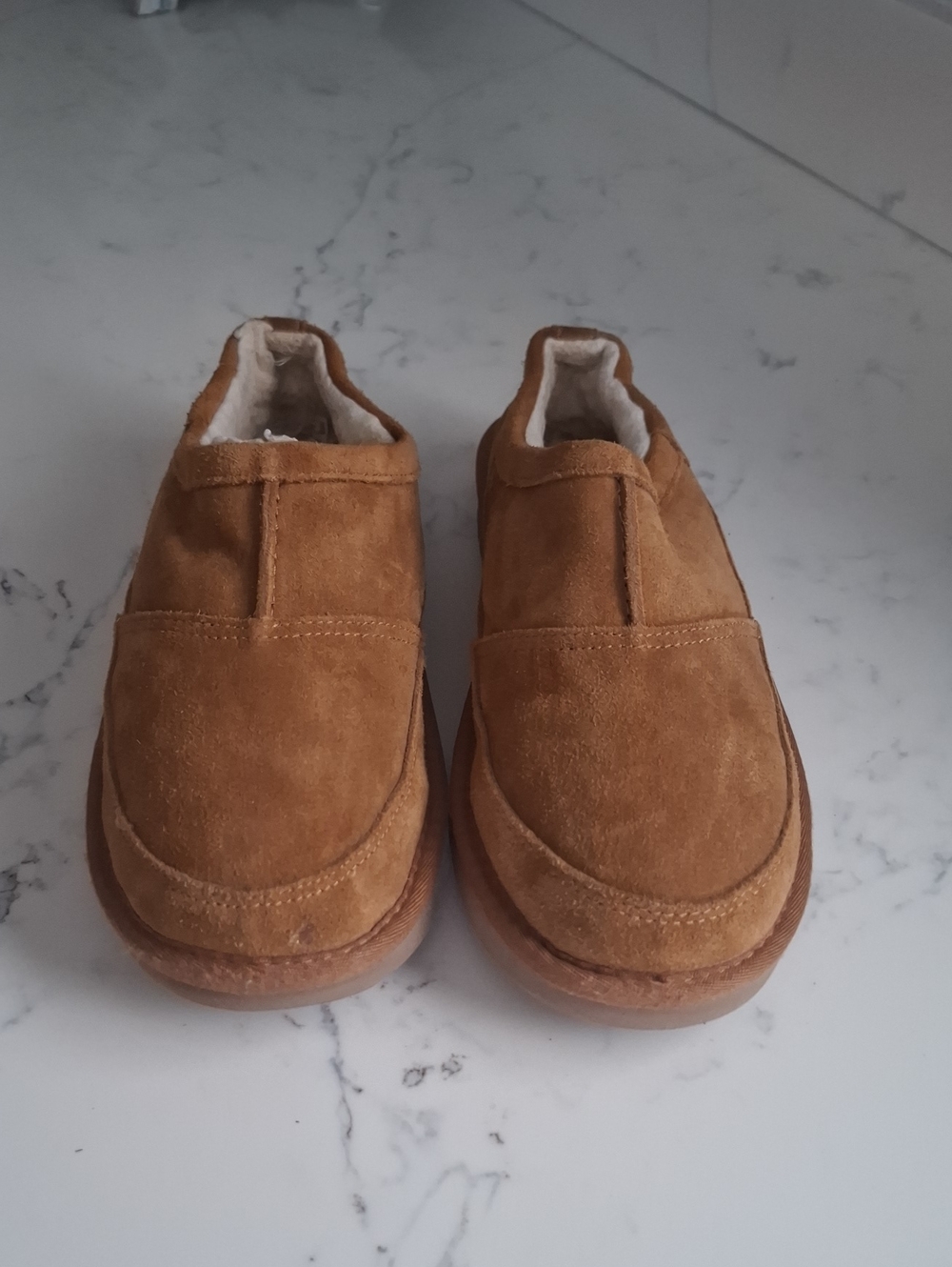 Koolaburra By UGG Suede Slip-On Shoes in Chestnut